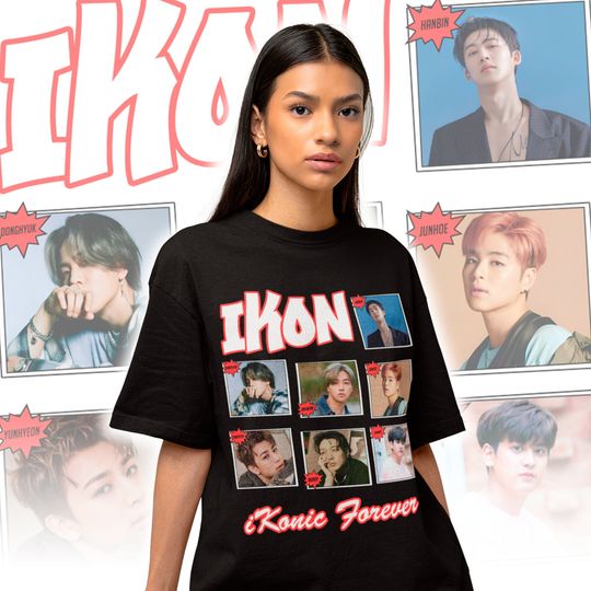 iKON Kpop Collage Shirt-  Kpop Shirt - Kpop Merch - Ikon Fan Tee