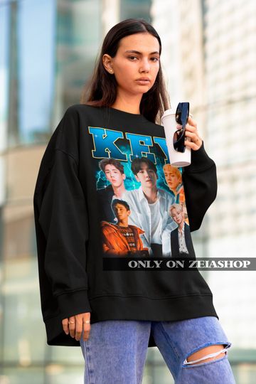 Shinee Key Retro 90s Bootleg Sweatshirt- Kpop Sweatshirt - Kpop Gift - Shinee Sweatshirt - Shinee Retro