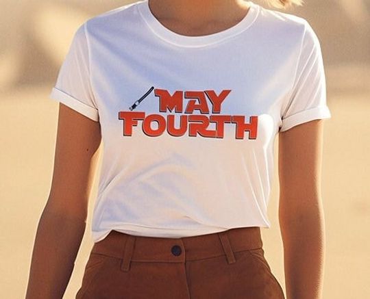 May the 4th be with you T-shirt for Star Wars Fan Gift MAY FOURTH
