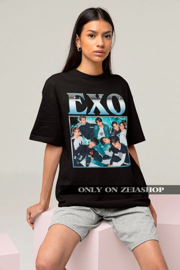 Exo Retro Classic Tee - Exo Bootleg Shirt - Kpop Shirt - Kpop Merch - Kpop Gift - Exo Merch - Exo Kpop - Exo Love - Exo Tee