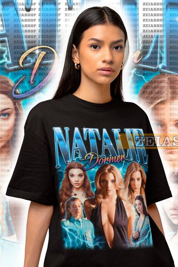 Natalie Dormer Retro 90s T-shirt,  Natalie Dormer Fan Gift, Natalie Dormer Merch, Natalie Dormer Homage