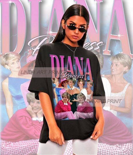Retro Princess Diana Shirt -Princess Diana Tshirt,Princess Diana Sweater,Princess Diana Sweatshirt,Princess Diana