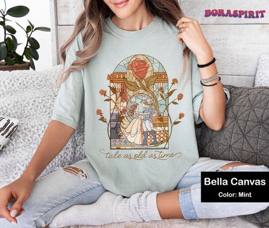 Vintage Tale as Old as Time Shirt, Retro Beauty and the Beast Shirt