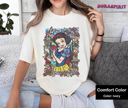 Vintage Disney  Snow White Stained Glass Shirt
