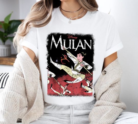 Vintage Disney Princess Mulan Shirt, Disney Princess T-shirt