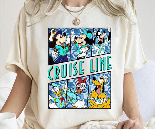 Vintage Mickey and Friends Disney Cruise Line T-shirt