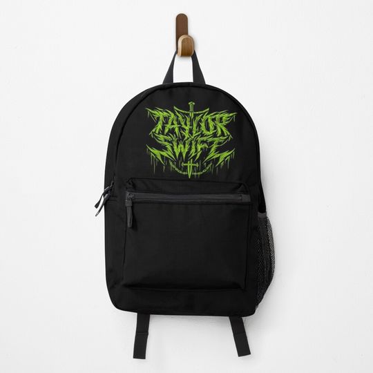 Taylor Metal Swift Extreme Metal Parody Design Taylor Fun Swift Alternative Green Backpack