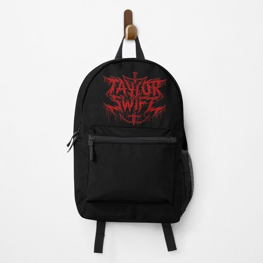 Taylor Metal Swift Extreme Metal Parody Design Taylor Fun Swift Alternative Red Backpack