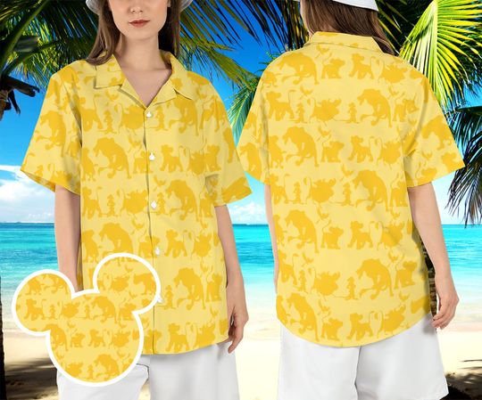 Lion King Hawaiian Shirt,Disney Movie Shirt, Summer Shirt