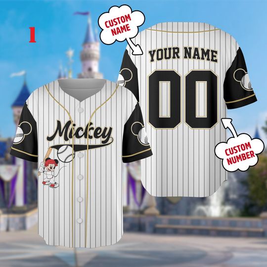 Personalize Mouse Baseball Jersey
