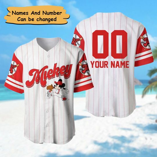 Custom Iconic Mouse Baseball Jersey