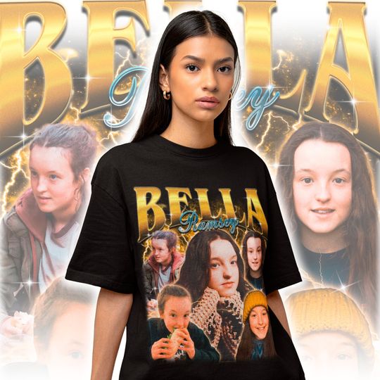 Bella Ramsey Retro T-shirt - Bella Ramsey Bootleg 90s Tee - Bella Ramsey Homage - Bella Ramsey celebrity shirt - Bella Ramsey Tribute