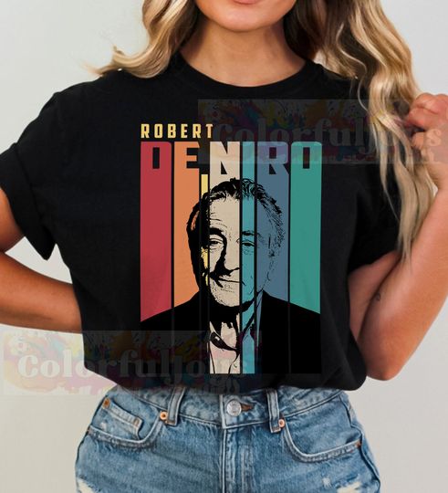 Limited Vintage Robert De Niro TShirt,, Robert De Niro retro shirt