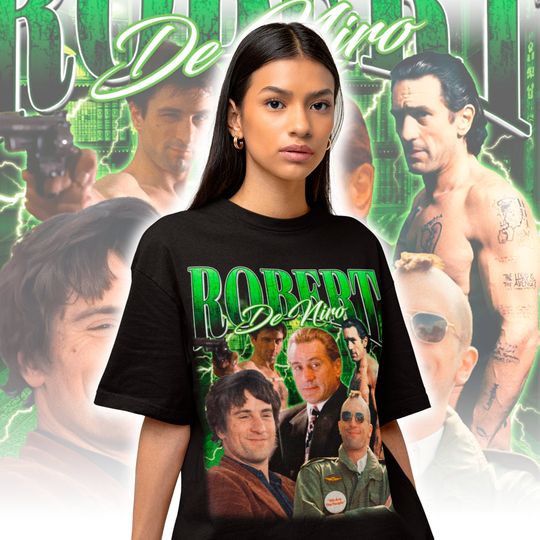 Retro Bobert De Niro T-shirt- Robert De Niro Tee - Classic Movie Shirt - Robert De Niro Fan Gift