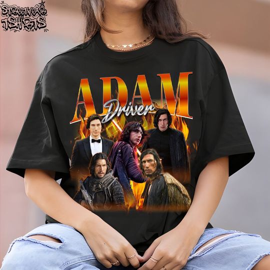 Adam Driver Vintage Graphic 90s Tshirt, Actor Homage Graphic T-shirt Unisex, Bootleg Retro 90's Fans Tee
