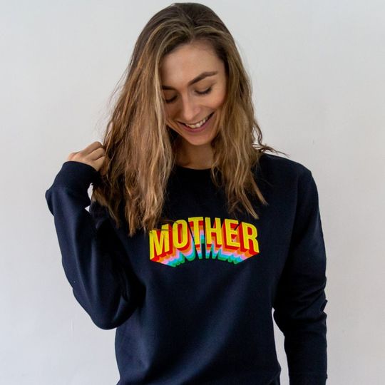 Women's Mother 3D Embroidered Sweatshirt