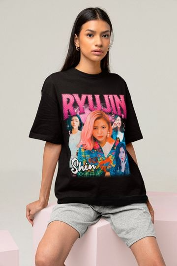 Itzy Ryujin Retro 90s T-shirt -  Kpop Shirt - Kpop Gift for her or him - Itzy Midzy Tee - Itzy Bootleg Tee