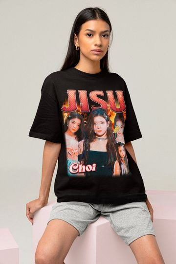 Itzy Jisu Retro 90s T-shirt -  Kpop Shirt - Kpop Gift for her or him - Itzy Midzy Tee - Itzy Bootleg Tee