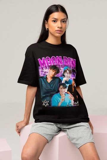 Astro Moonbin Retro 90s T-shirt - Astro kpop Shirt - Kpop Merch - Kpop Gift for her or him - Astro Kpop bootleg Shirt