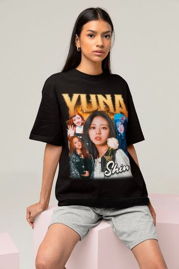 Itzy Yuna Retro 90s T-shirt -  Kpop Shirt - Kpop Gift for her or him - Itzy Midzy Tee - Itzy Bootleg Tee