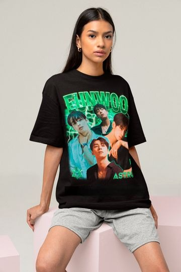 Astro Eunwoo Retro 90s T-shirt - Astro kpop Shirt - Kpop Merch - Kpop Gift for her or him - Astro Kpop bootleg Shirt