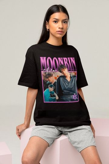 Astro Moonbin Retro Classic T-shirt - Kpop Retro Bootleg Tee - Kpop Merch - Astro Merch - Kpop Gift - Astro Bootleg Shirt