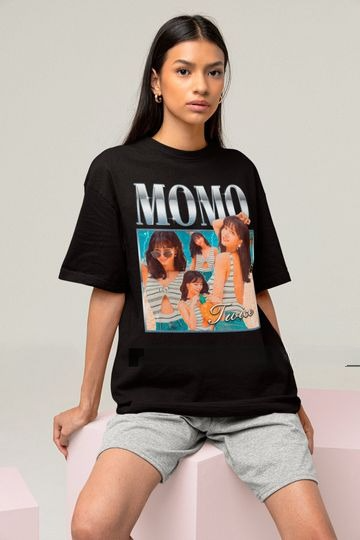 Twice Momo Retro Classic Tee - Kpop Bootleg Shirt - Kpop Merch - Kpop Gift for her or him - Twice Momo T-shirt