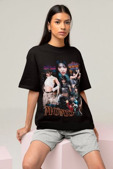 Twice Momo Retro Bootleg T-shirt - Twice Shirt - Kpop Tee - Kpop Gift for her or him - Kpop Merch - Twice Momo Retro 90s Tee
