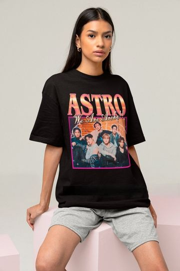 Astro Retro Classic Tee - Kpop Retro Tee - Kpop Merch - Kpop Gift - Astro Merch - Astro Bootleg Shirt - Astro Kpop Tee