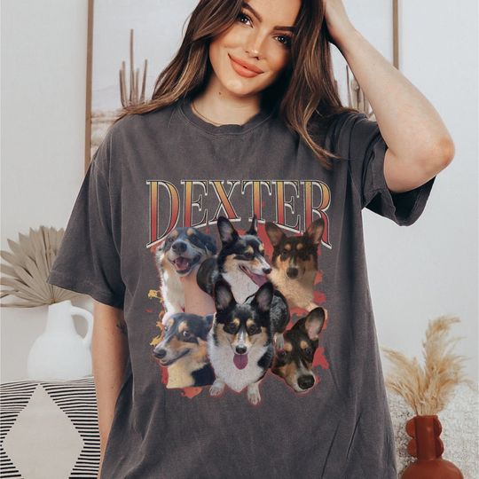 Custom Retro Dog Bootleg Shirt, Custom Comfort Colors Dog Shirt, Dog Bootleg Retro 90s Tee, Custom Pet Shirt, Dog Owner Gift