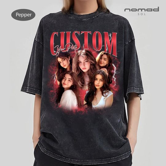 Custom 90s Vintage Bootleg Shirt, Custom Face Shirt, Custom Bootleg shirt, Custom Photo Shirt, custom vintage t shirt, Custom Girlfriend Tee