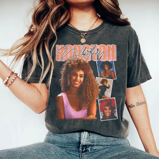 Whitney Houston Tshirt, Graphic Shirt,Music Fans T-shirt