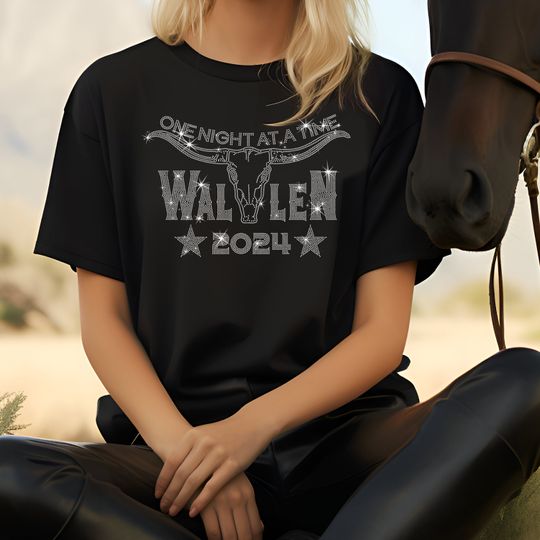 Wallen 2024 with LongHorn Rhinestone T-Shirt