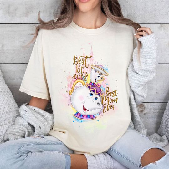 Best Mom Ever Shirt, Retro Disney Mrs. Potts Chip Shirt, Disney Family Trip Tshirt, Beauty and the Beast, Shirts For Mom, Mothers Day Gifts