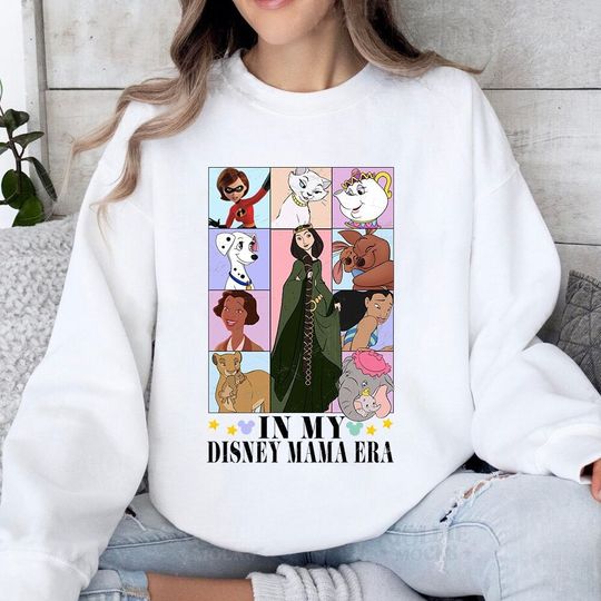 In My Disney Mama Era Sweatshirt, Retro Disney Mom Sweatshirt