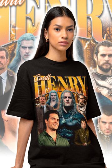 Retro Henry Cavill Shirt - Henry Cavill Fan Gift - Henry Cavill Bootleg T-shirt - Henry Cavill Homage