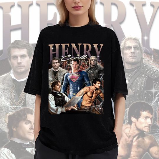 HENRY CAVILL T-shirt - Henry Cavill Fans Gift, Henry Cavill Vintage Shirt, Henry Cavill Retro Shirt