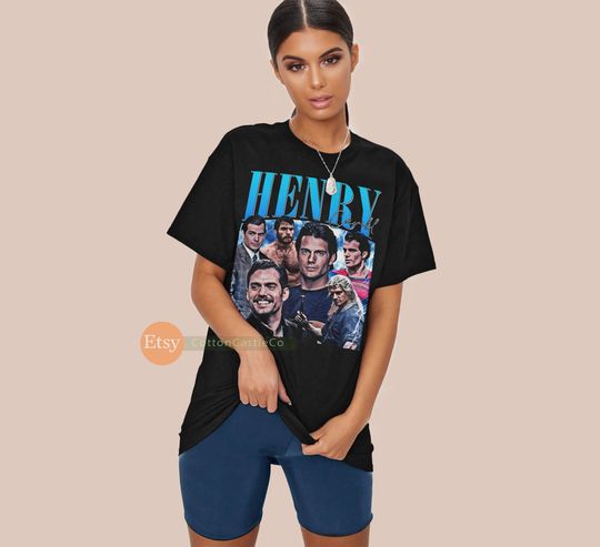 Henry Cavill Shirt movie star celebrity Tee 90s Rock Style Bootleg T-Shirt