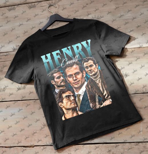 Henry Cavill Vintage T-Shirt, Homage Retro 90s Graphic, Ideal Gift for TV Series and Movies Enthusiasts