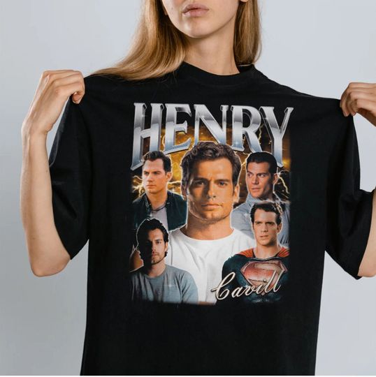 HENRY CAVILL Shirt, Henry Cavill Homage Tshirt, Henry Cavill Fan Tees, Henry Cavill Retro 90s Sweater, Henry Cavill Merch Gift
