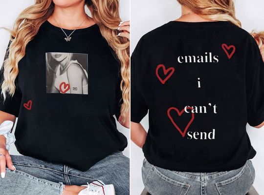 Sabrina Carpenter 2 Sided Shirt, Emails I Can't Send Merch Women Men Tee