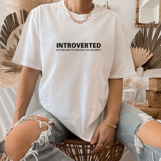 Taylor Graphic Tee, Introverted Taylor TTPD Inspired T-shirt
