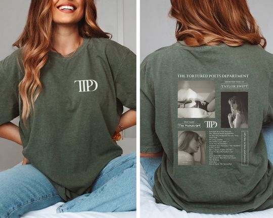Taylor Shirt, The Tortured Poets Department Vintage Double Sided Shirt