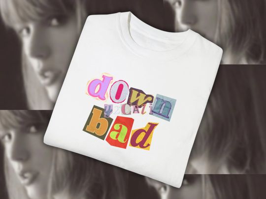 Down Bad Taylor Shirt TTPD Vintage T-shirt, Taylor TTPD Inspired Shirt