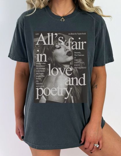Taylor All's Fair In Love And Poetry, The Tortured Poets Department Shirt