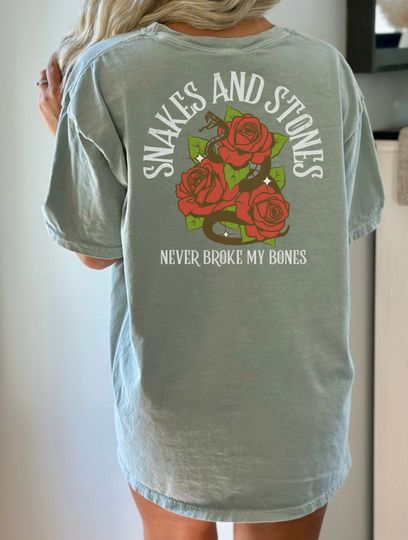 Taylor Snakes & Stones Never Broke My Bones Double Sided Shirt
