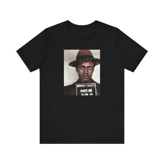 Malcolm X Mugshot Tee, Short Sleeve Shirt, Civil Rights Activist Gift, Black History Tee