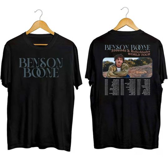 Benson Boone Fireworks and Rollerblades 2024 World Tour Shirt