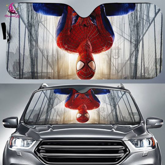 Funny Spider Man Car Sunshade, Spider Man Car Sunshade