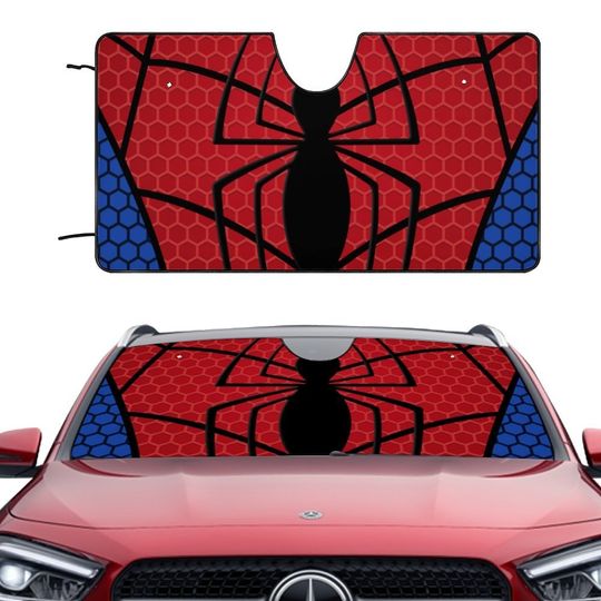 Red Spider Car Sun Visor, Spider-Man Car Sun Visor